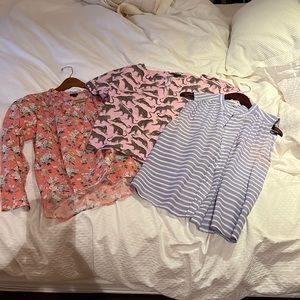 Lot of three jcrew tops